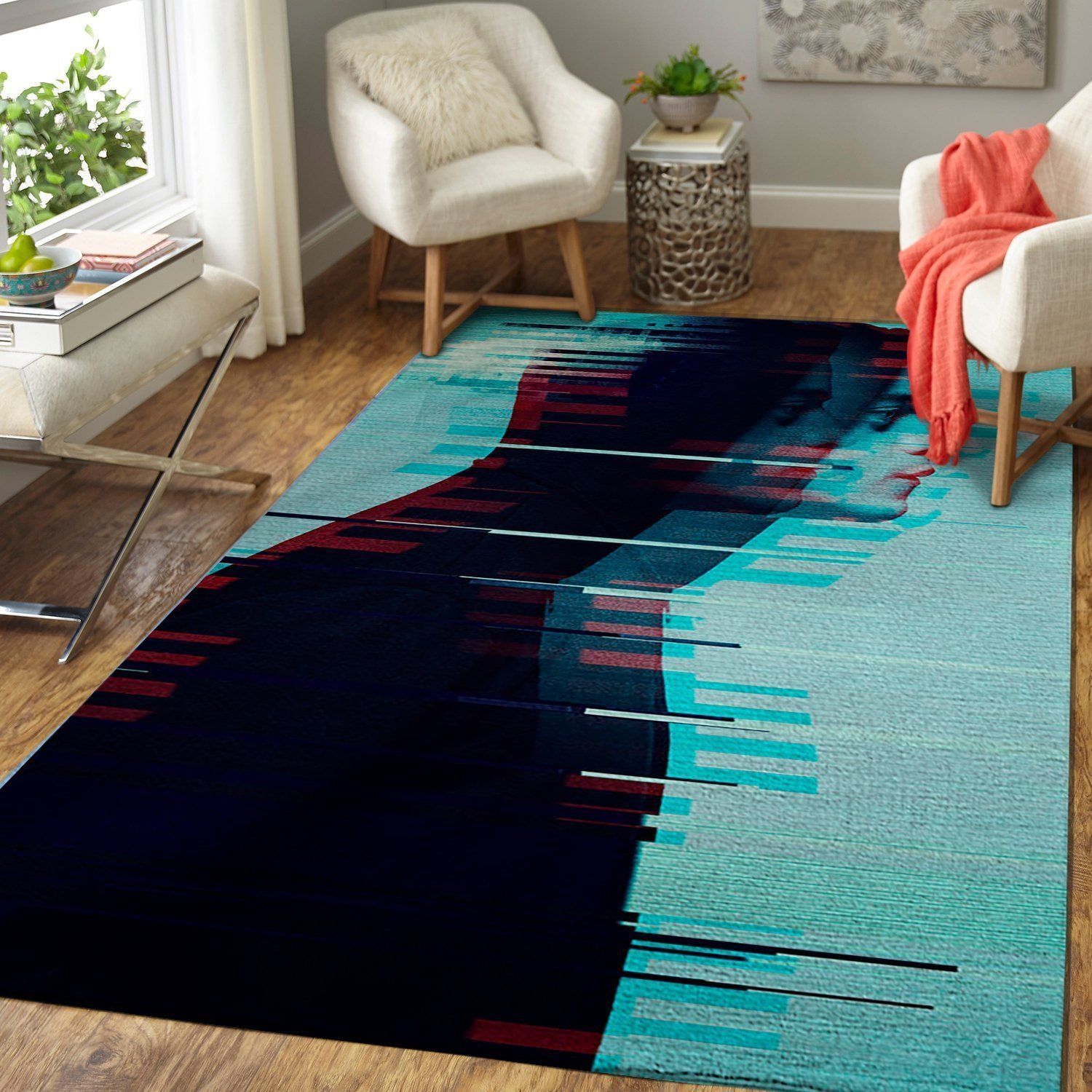 Mr.Robot Area Rug Elliot Alderson Movie  Chussin | Home Decor Easily