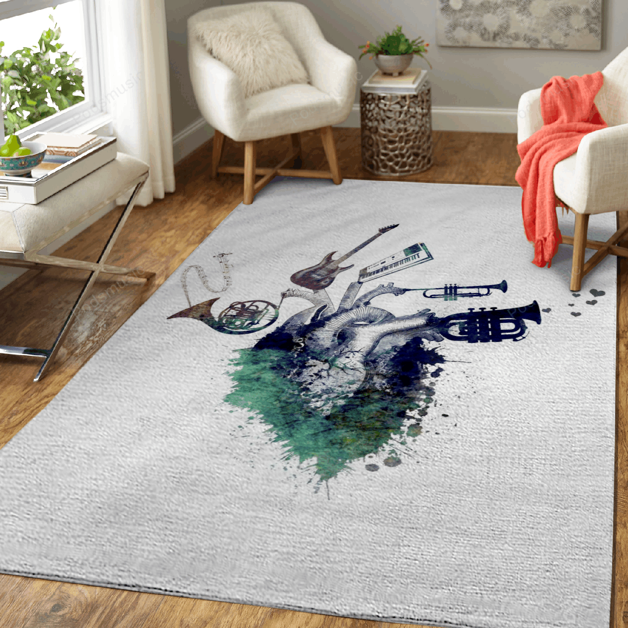 Music My Love Green Music Art For Fans Area  Chussin | Home Decor Easily