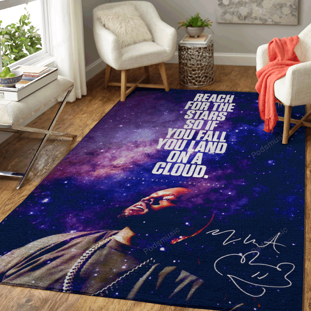 Music Rapper Kanye West Music Legends Art For Fans Area Chussin | Home Decor Easily