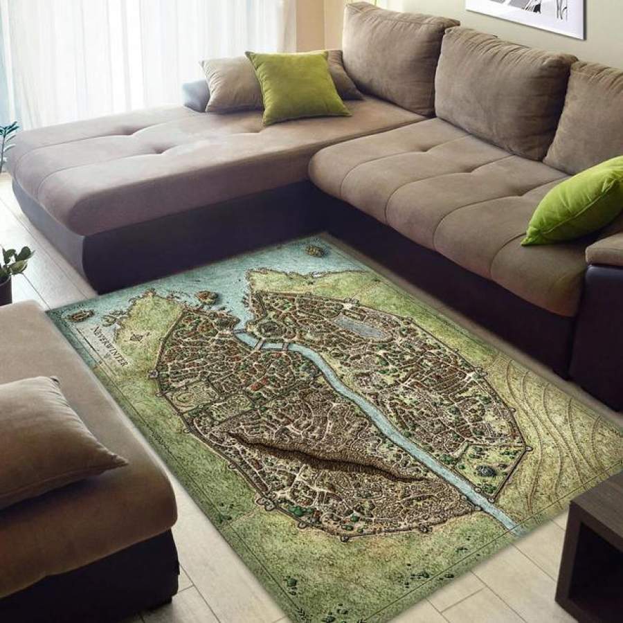 Neverwinter Map Area Rug Bedroom  Chussin | Home Decor Easily