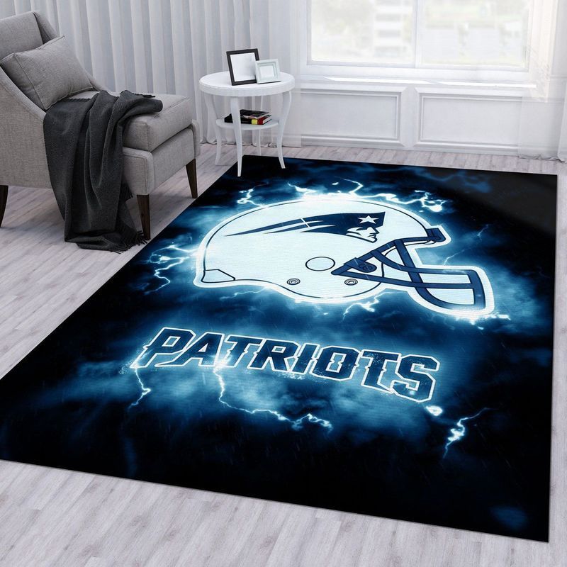New England Patriots Nfl 14 Area Rug And Chussin | Home Decor Easily