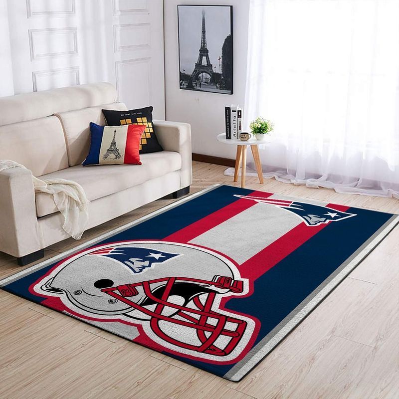 New England Patriots Nfl 28 Area Rug And  Chussin | Home Decor Easily