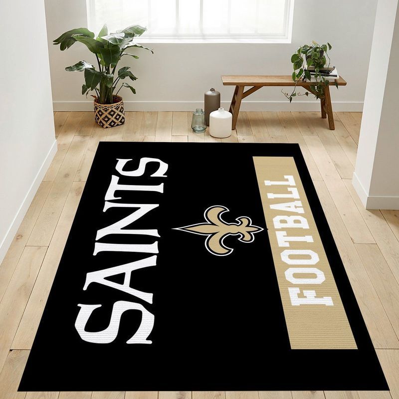 New Orleans Saints Nfl 11 Area Rug And Chussin | Home Decor Easily