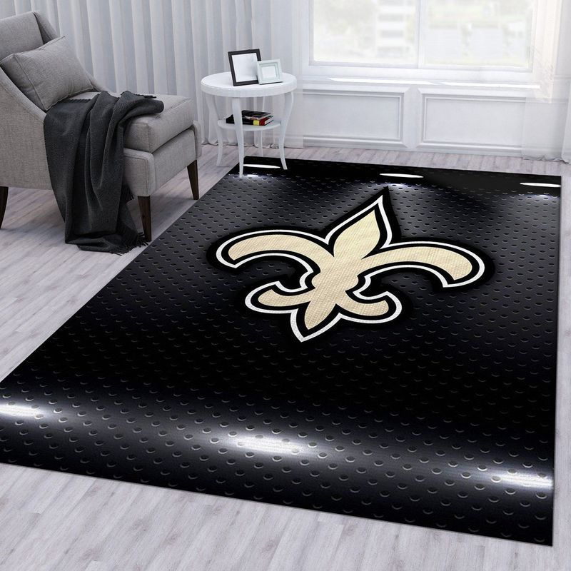 New Orleans Saints Nfl 19 Area Rug And Chussin | Home Decor Easily