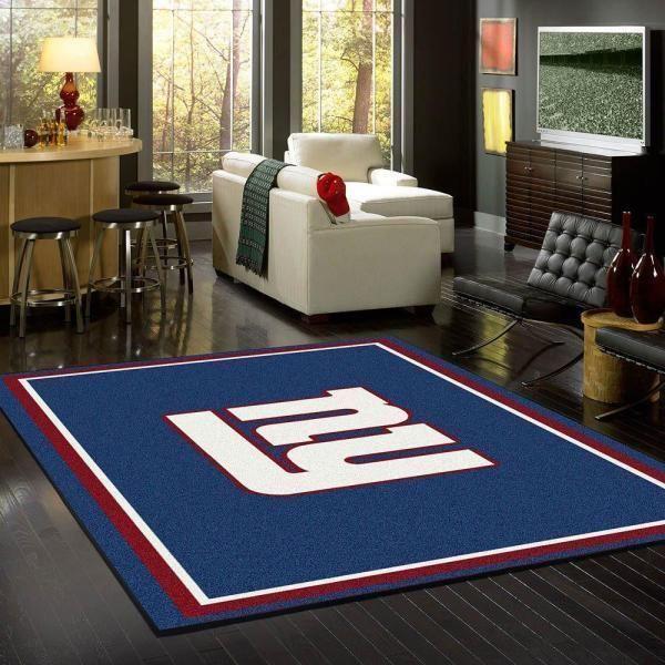 New York Giants Area Rug Team Spirit Football Rug Regtangle | Home Decor Easily