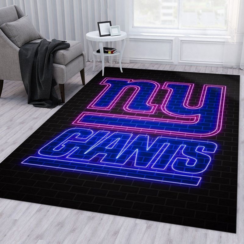 New York Giants Nfl 10 Area Rug Bed Room Regtangle Chussin | Home Decor Easily