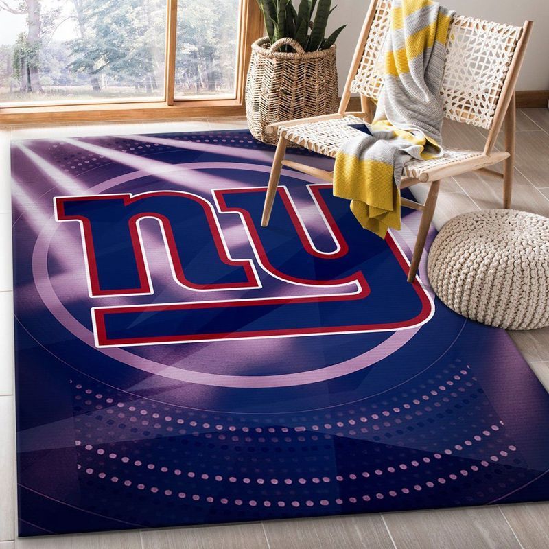 New York Giants Nfl 5 Area Rug Bed Room Regtangle  Chussin | Home Decor Easily