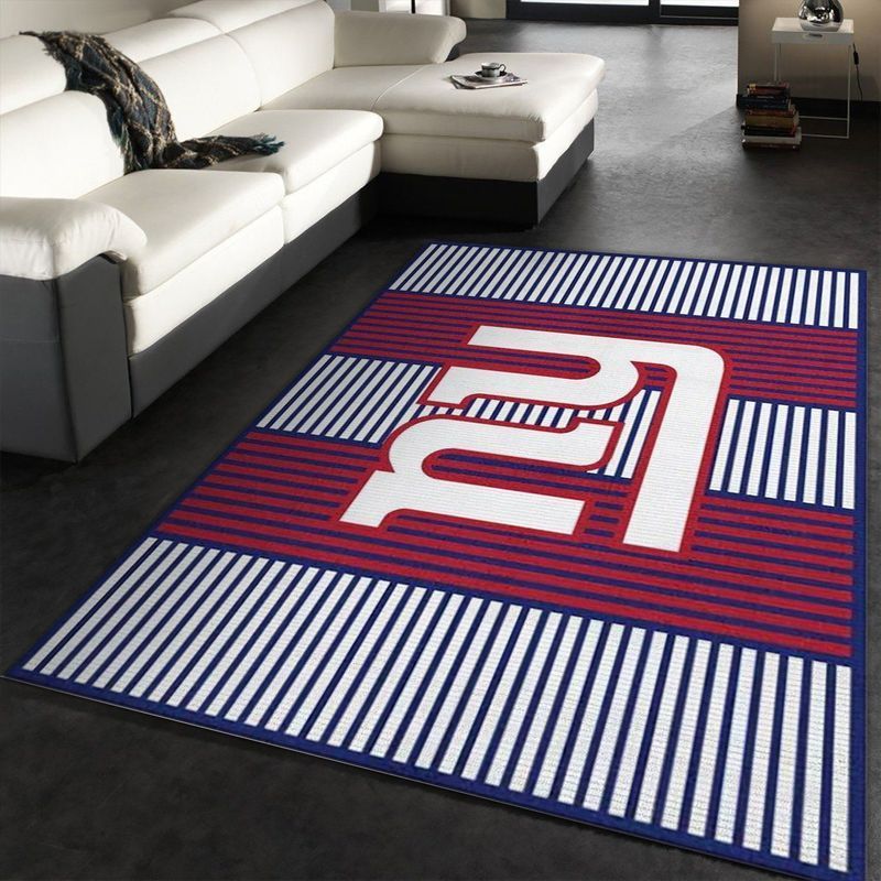 New York Giants Nfl 6 Area Rug Bed Room Regtangle  Chussin | Home Decor Easily