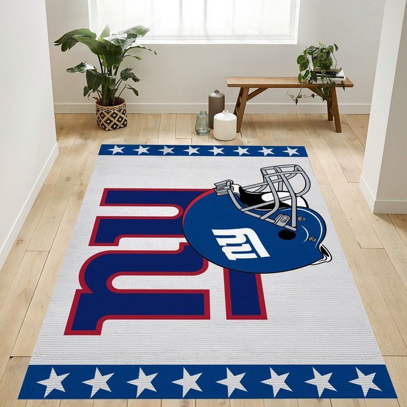 New York Giants Nfl 7 Area Rug And  Chussin | Home Decor Easily