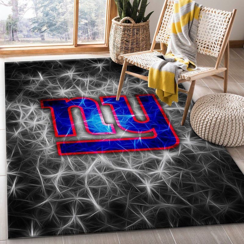 New York Giants Nfl 8 Area Rug And  Chussin | Home Decor Easily