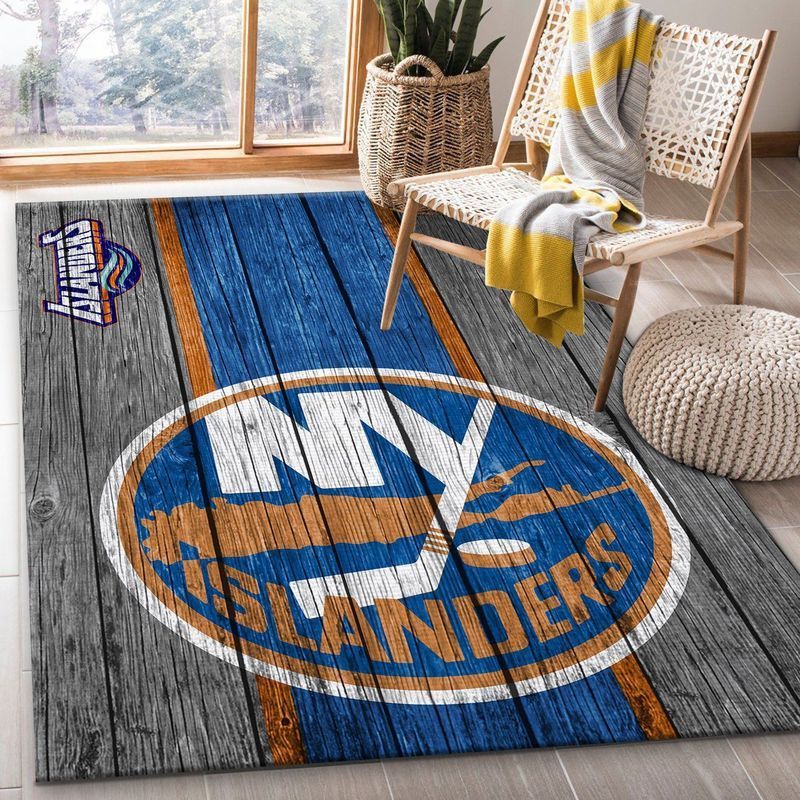 New York Islanders Nhl 1 Area Rug And  Chussin | Home Decor Easily