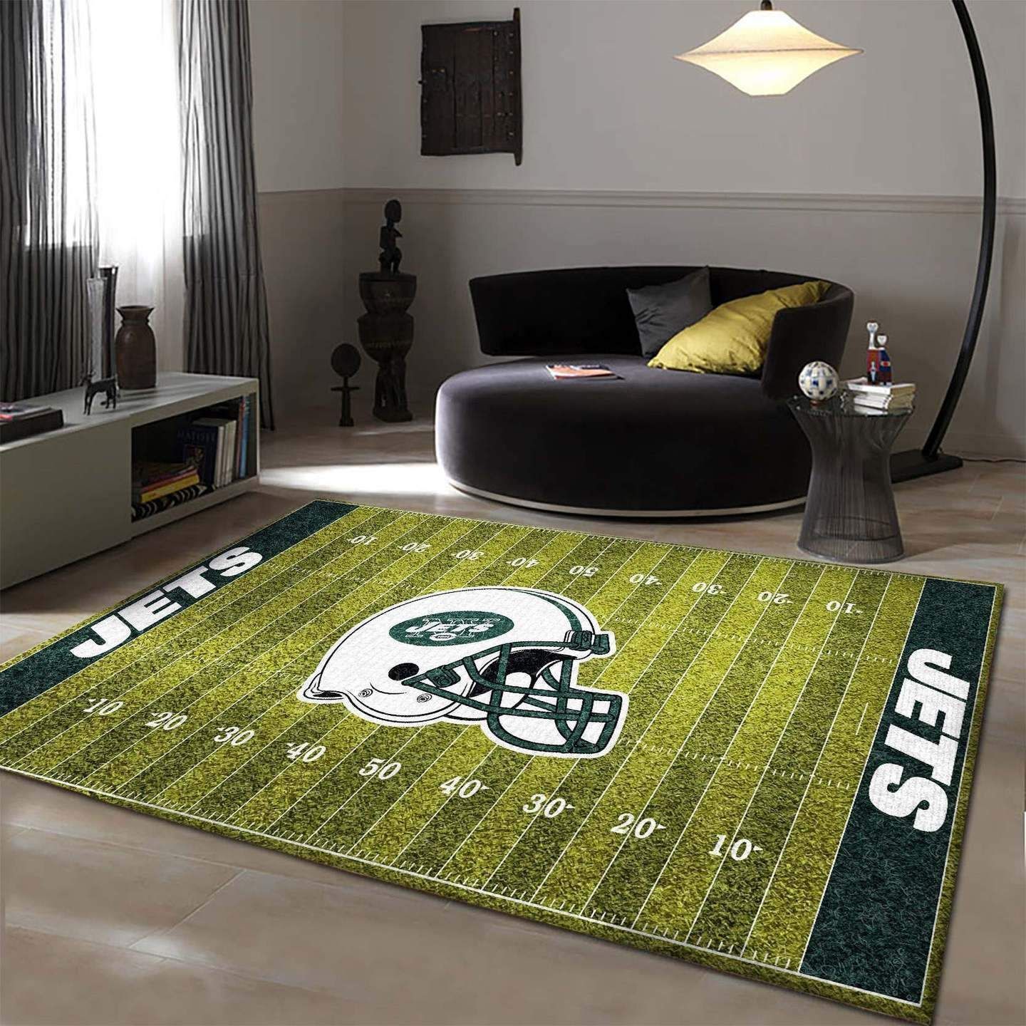 New York Jets Area Nfl Football Team Logo Area Rug Regtangle Chussin | Home Decor Easily