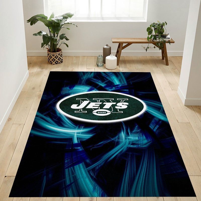 New York Jets Nfl 11 Area Rug Bed Room Regtangle  Chussin | Home Decor Easily