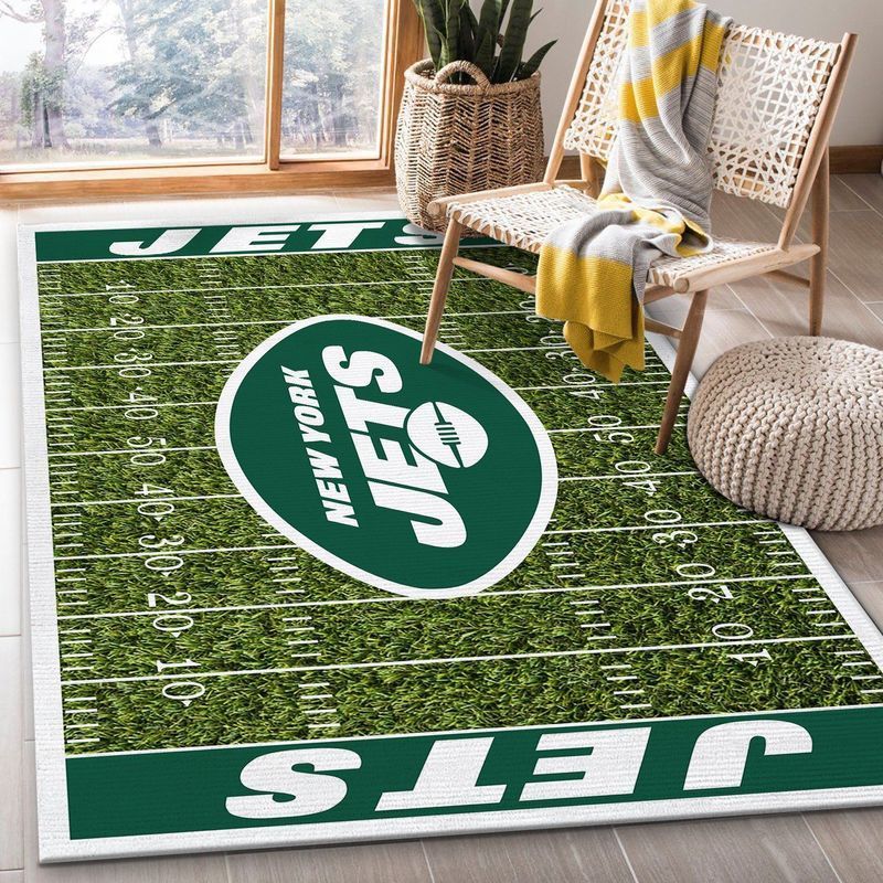 New York Jets Nfl 12 Area Rug Bed Room Regtangle  Chussin | Home Decor Easily