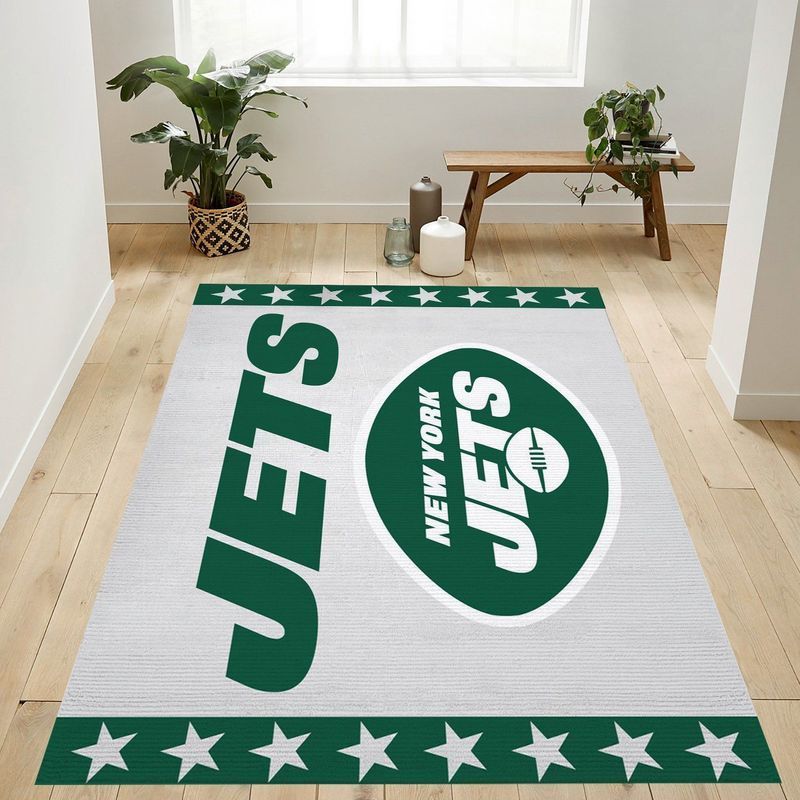 New York Jets Nfl 2 Area Rug Bed Room Regtangle  Chussin | Home Decor Easily