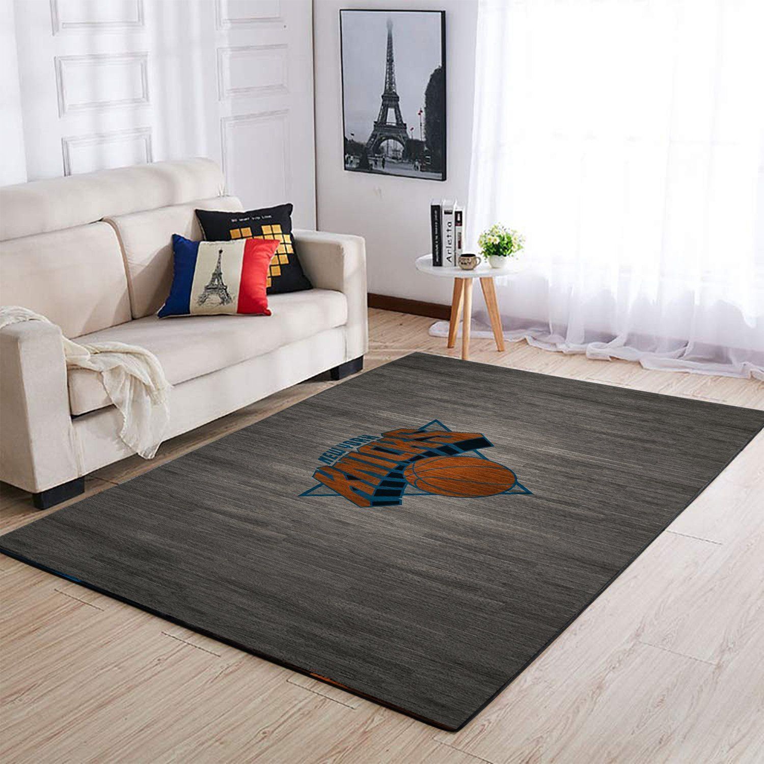 New York Knicks Area Rug Nba Basketball Team Logo Regtangle V2168  Chussin | Home Decor Easily