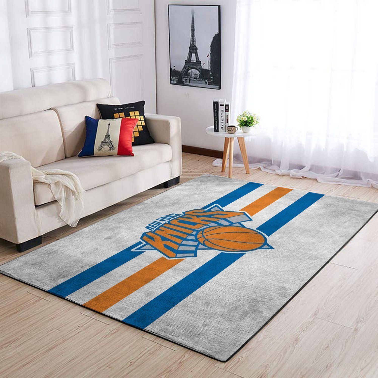 New York Knicks Area Rug Nba Basketball Team Logo Regtangle V2170  Chussin | Home Decor Easily