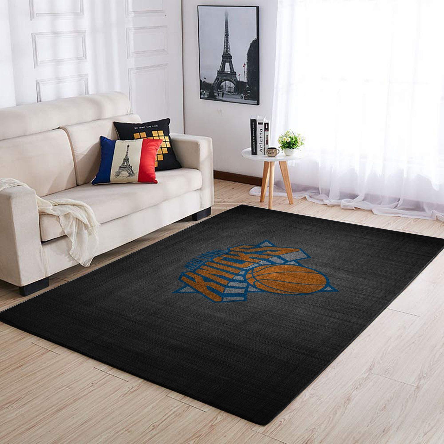 New York Knicks Area Rug Nba Basketball Team Logo Regtangle V2171  Chussin | Home Decor Easily