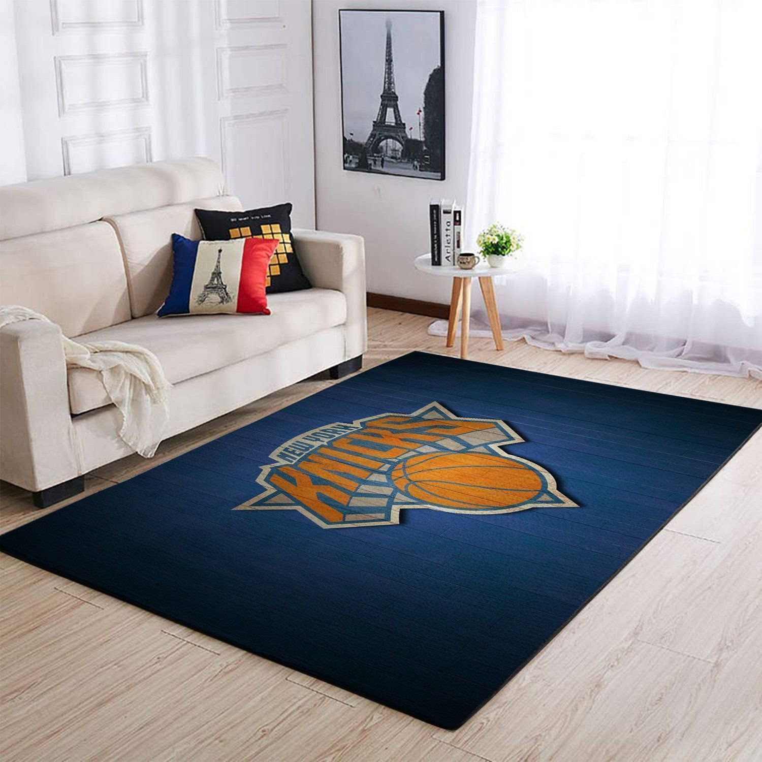 New York Knicks Area Rug Nba Basketball Team Logo Regtangle V2172  Chussin | Home Decor Easily