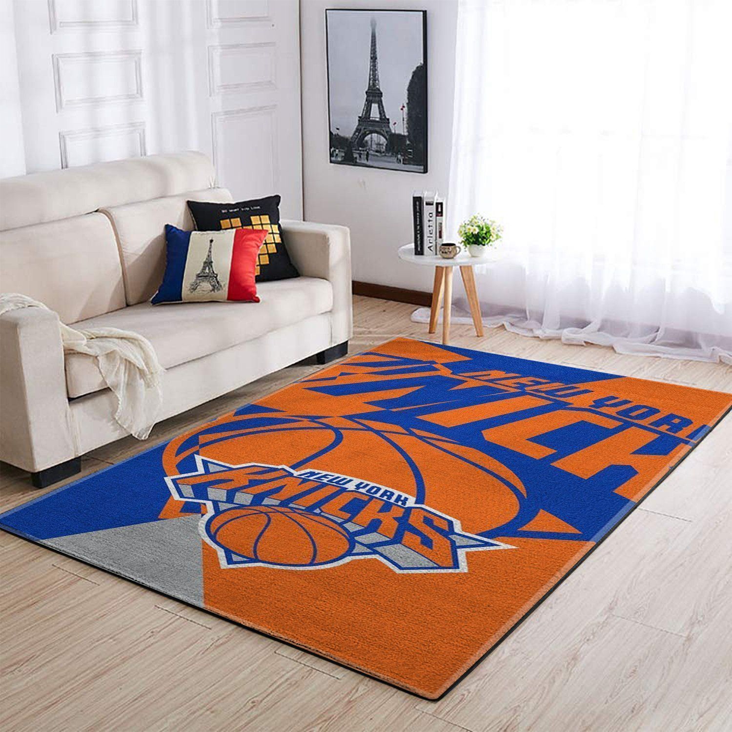 New York Knicks Area Rug Nba Basketball Team Logo Regtangle V2174  Chussin | Home Decor Easily