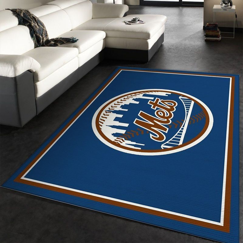 New York Mets Mlb 7 Area Rug Bed Room Regtangle Chussin | Home Decor Easily