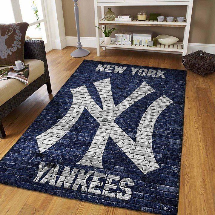 New York Yankees Area Rug Mlb Baseball Team Logo V443 Chussin | Home Decor Easily
