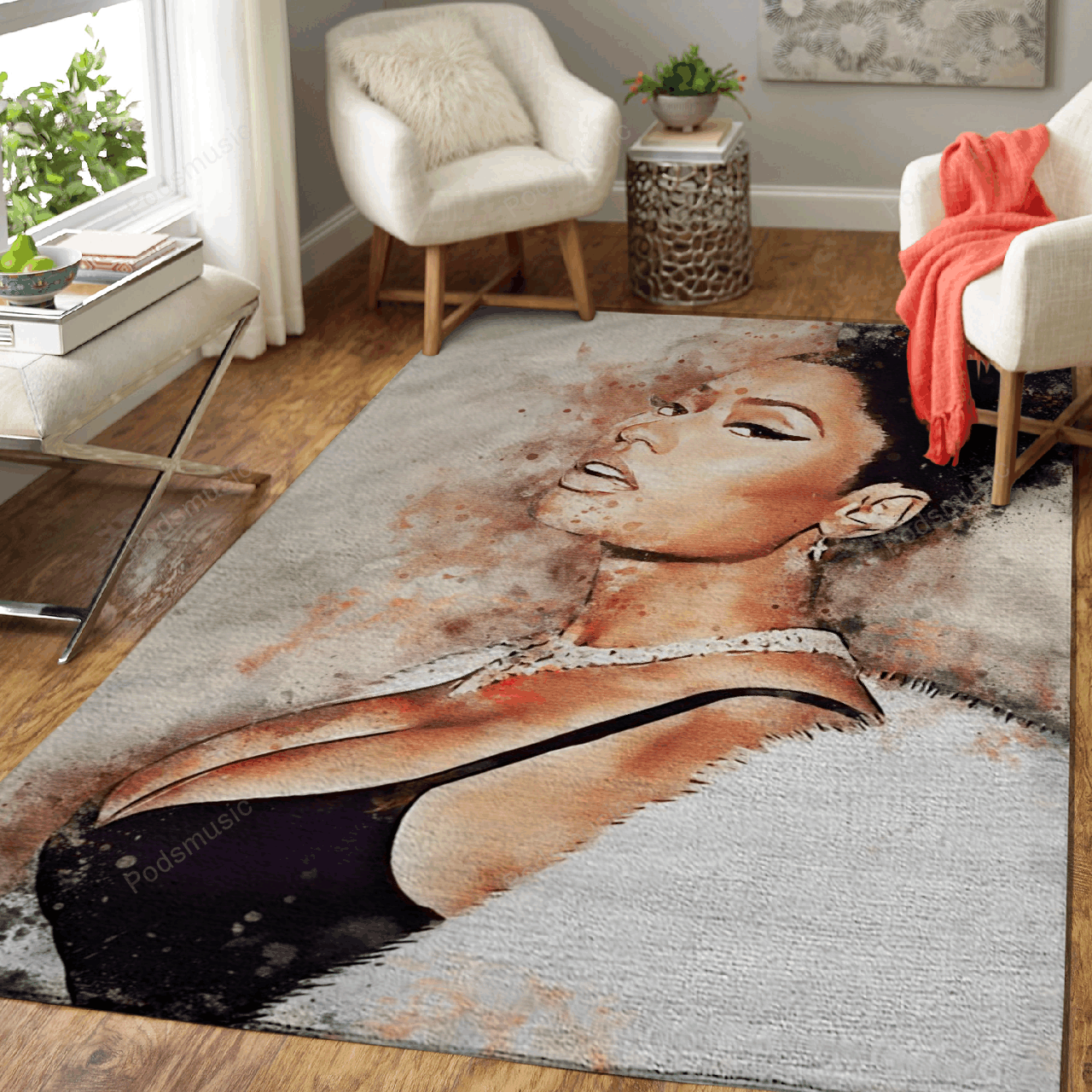 Nicki Minaj Rapper Music World Art For Fans Area Rug Regtangle | Home Decor Easily