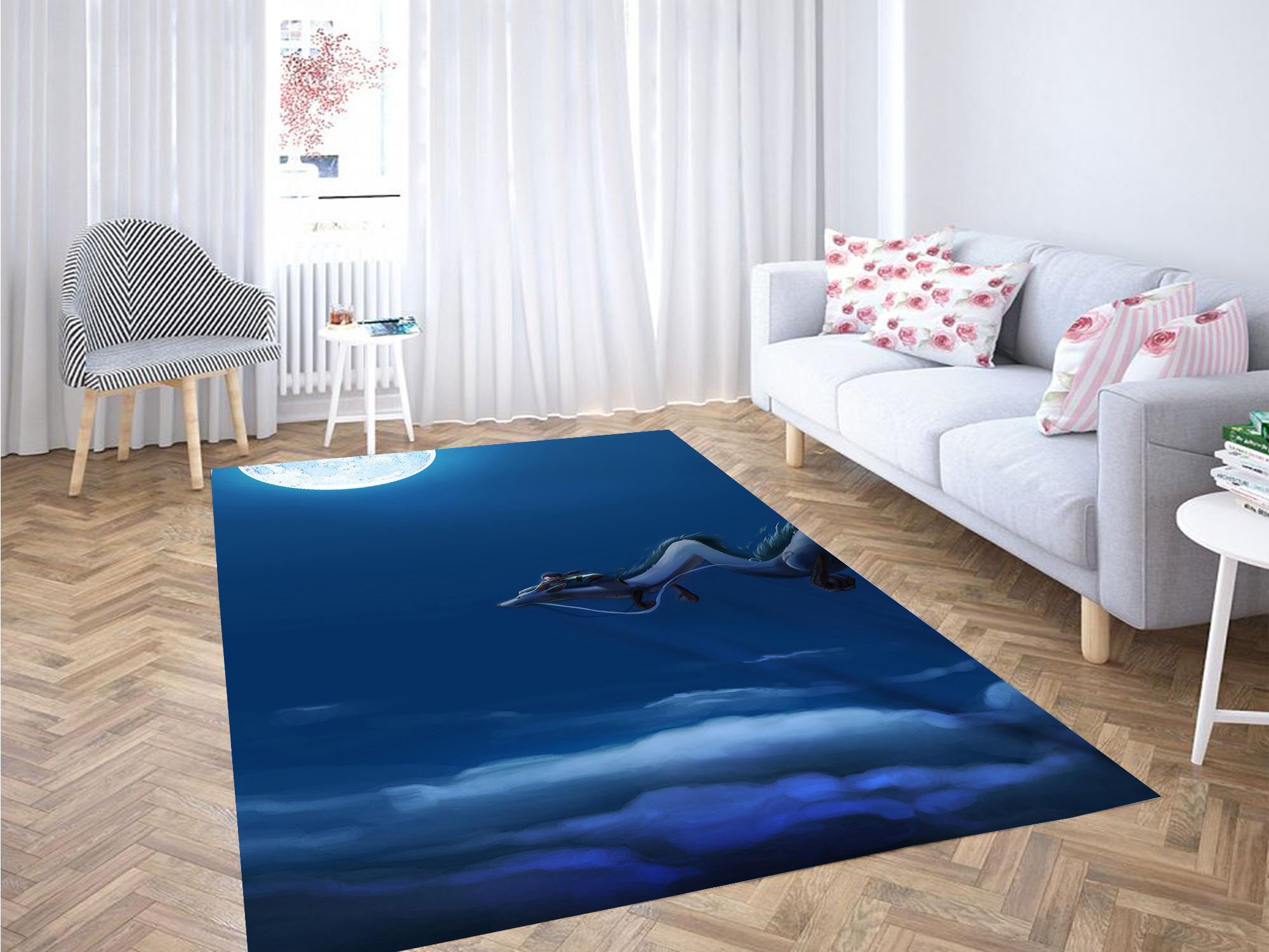 Night Riding With Haku Carpet Rug -  Chussin | Home Decor Easily