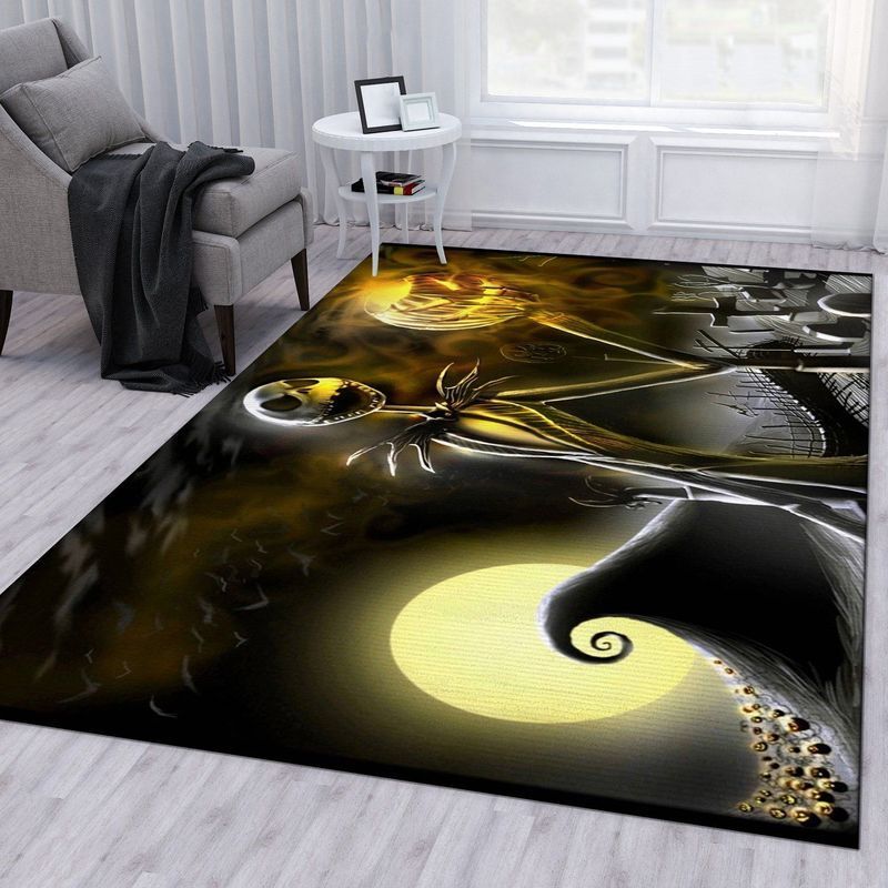 Nightmare Before Christmas 10 Area Rug Bed Room Regtangle Chussin | Home Decor Easily