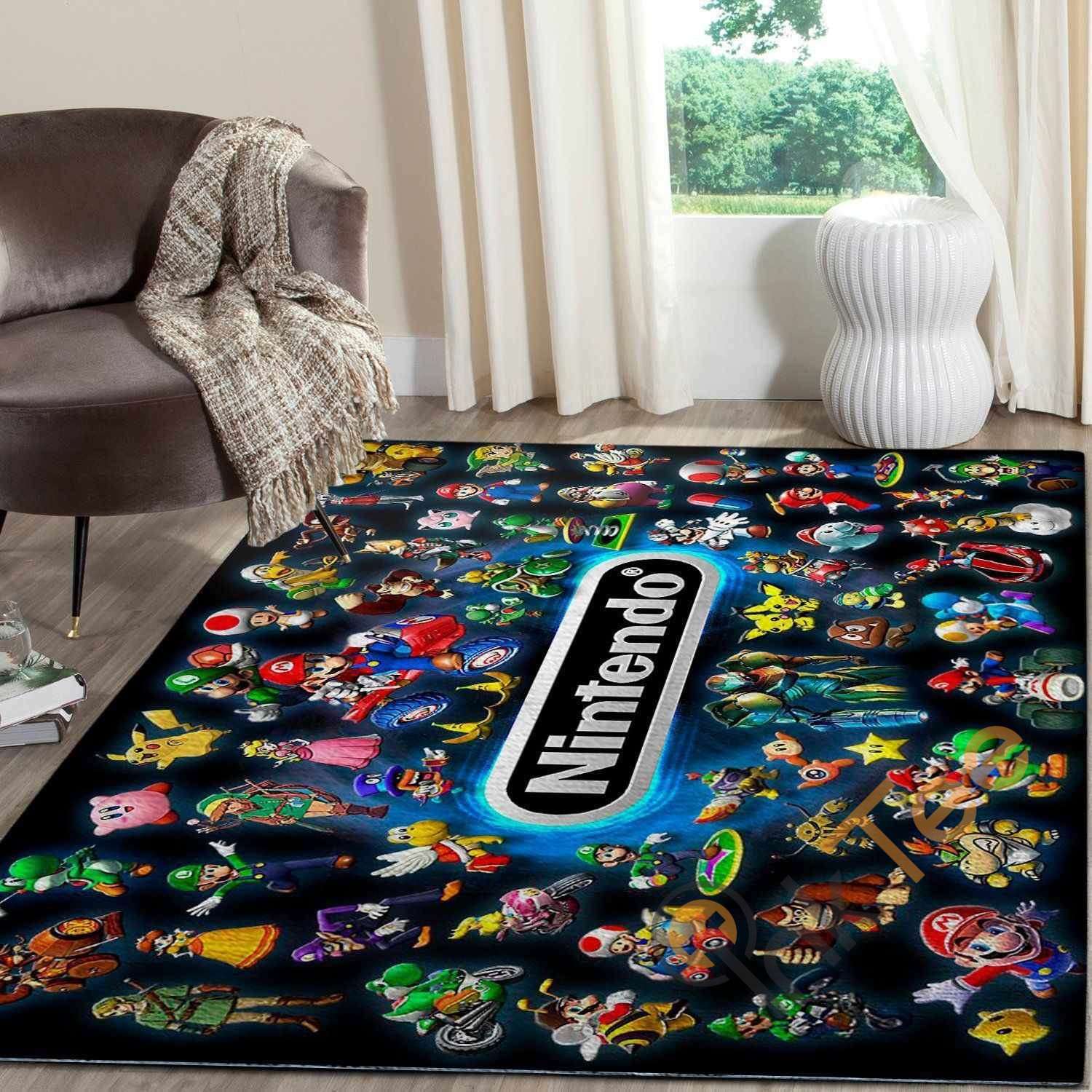 Nintendo Gamer Area Rug - | Home Decor Easily
