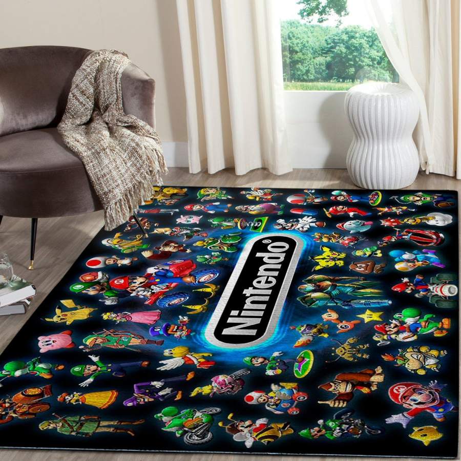 Nintendo Gamer Area Rug Gaming Gfd 1912069 Chussin | Home Decor Easily