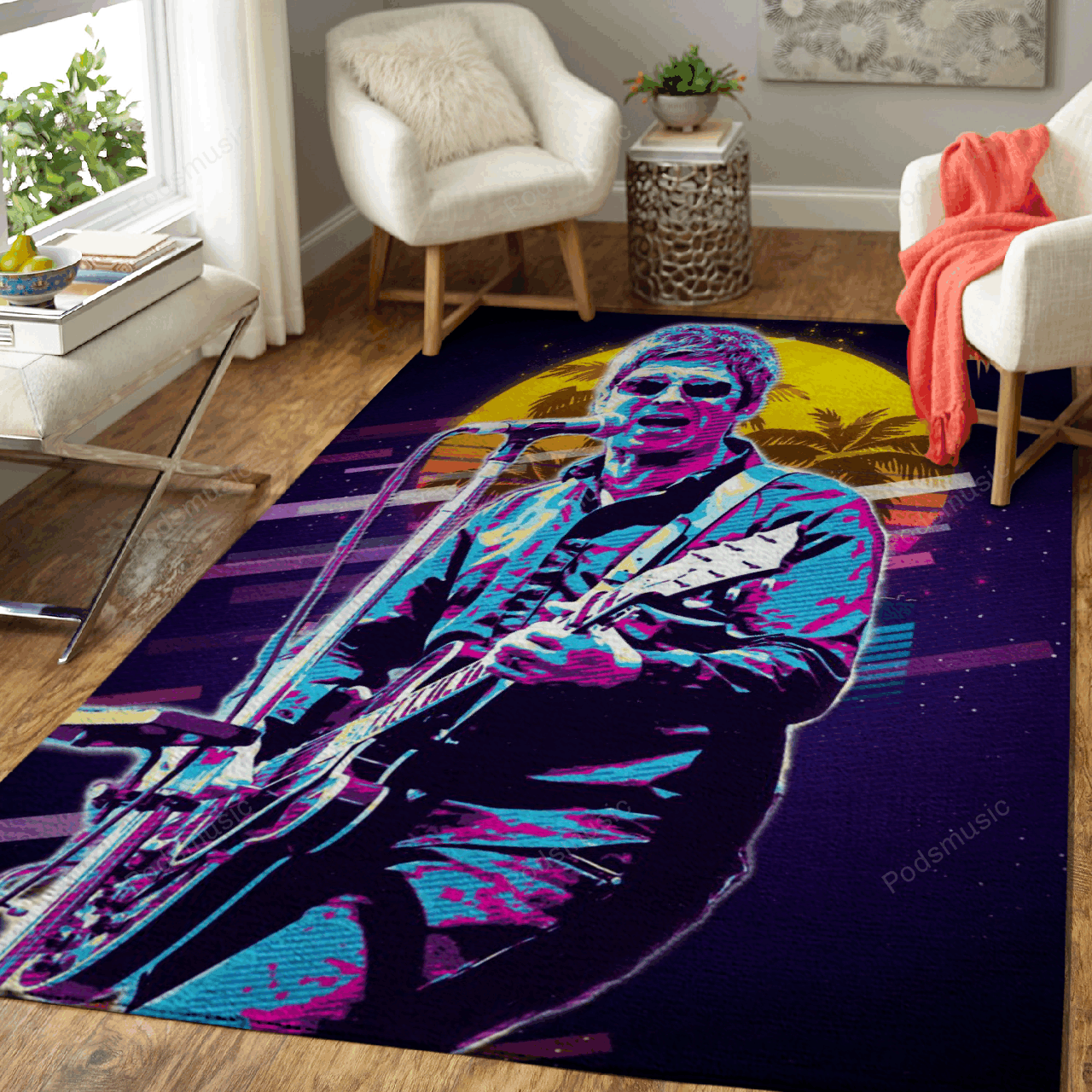 Noel Gallaghers Artwork Music Synthwave 80S Art For Fans Area  Chussin | Home Decor Easily