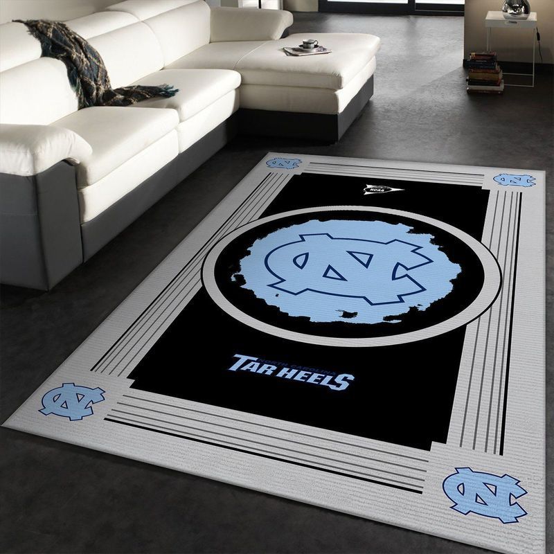 North Carolina Tar Heels Ncaa 3 Area Rug Bed Room Regtangle  Chussin | Home Decor Easily