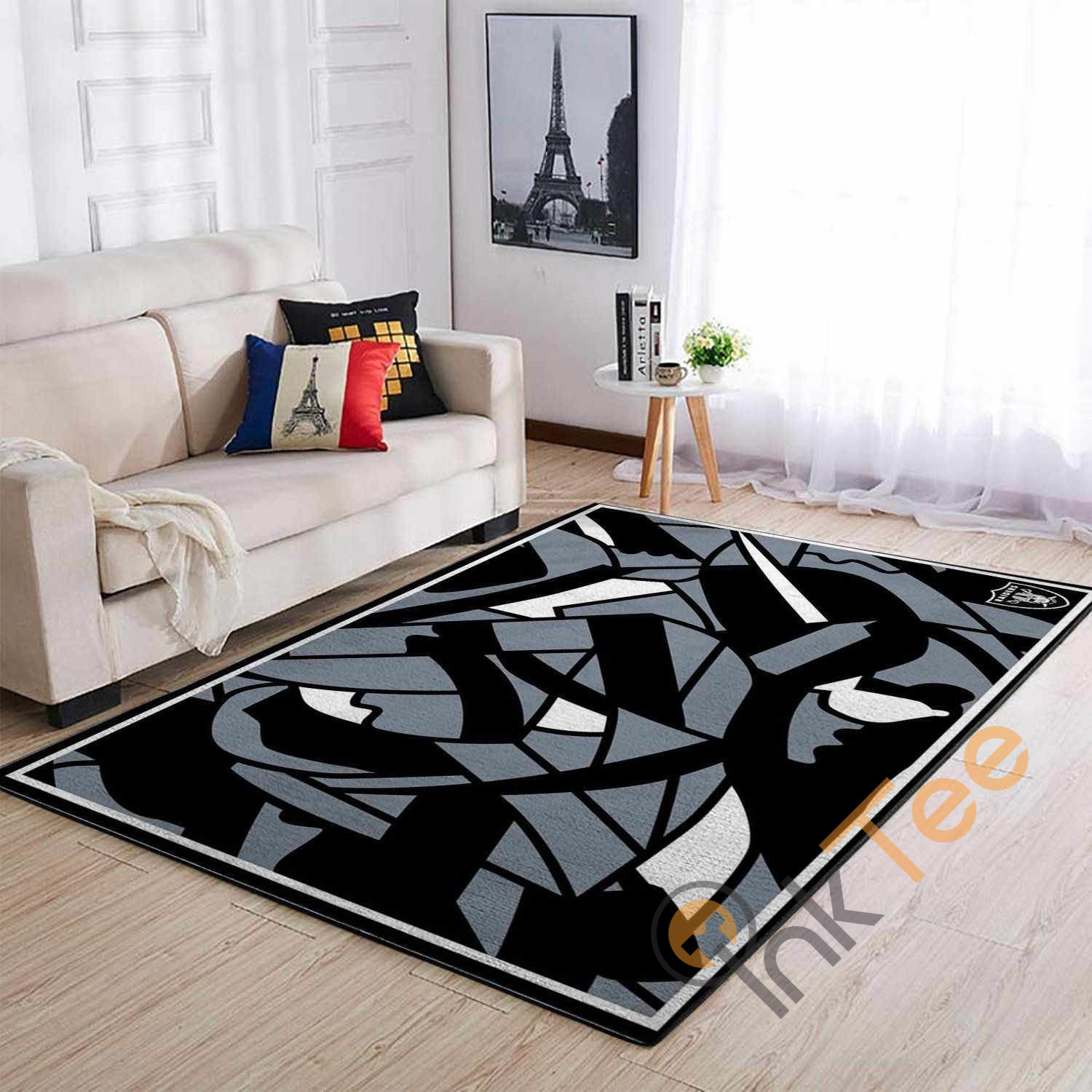 Oakland Raiders Area Rug -  Chussin | Home Decor Easily