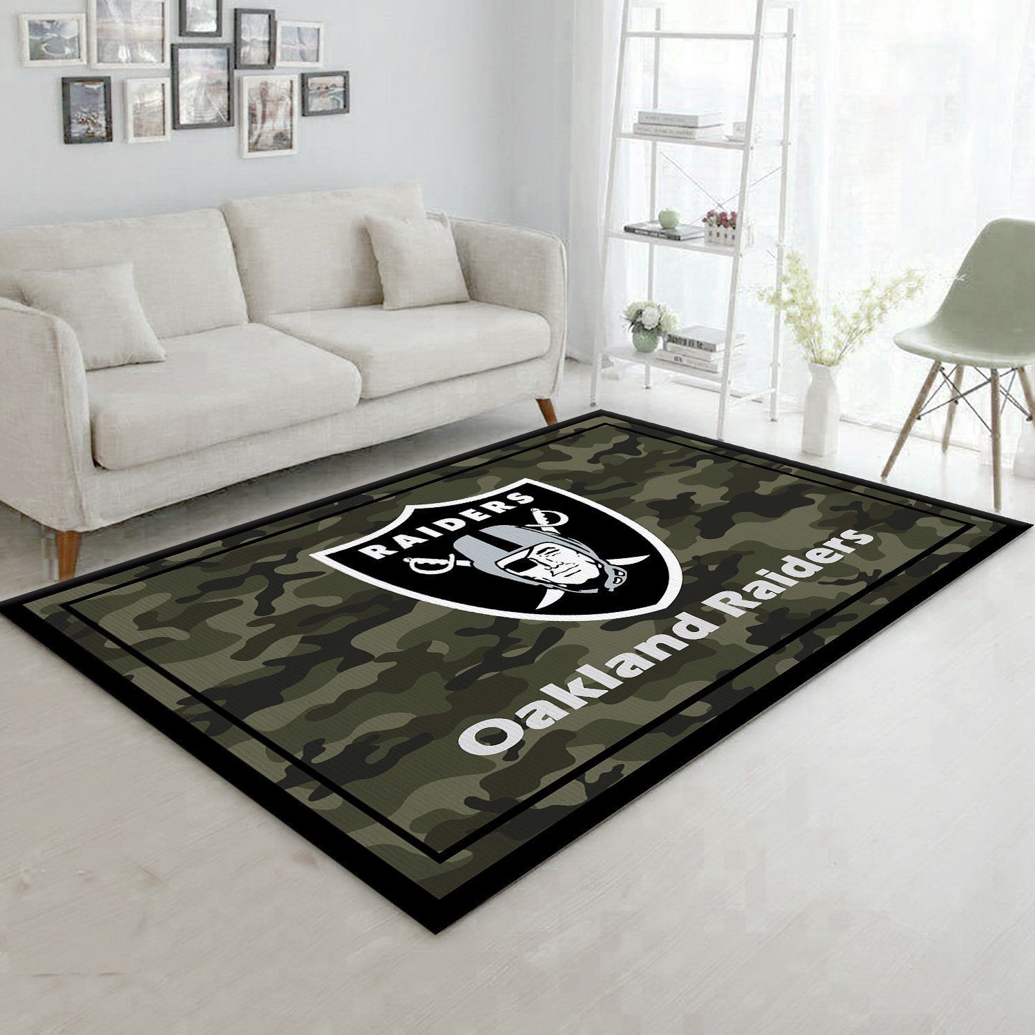 Oakland Raiders NFL Rug – Custom Size And Printing - Chussin | Home Decor Easily
