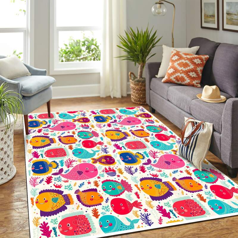 Ocean Art Pattern Mk Carpet Area Rug -  Chussin | Home Decor Easily