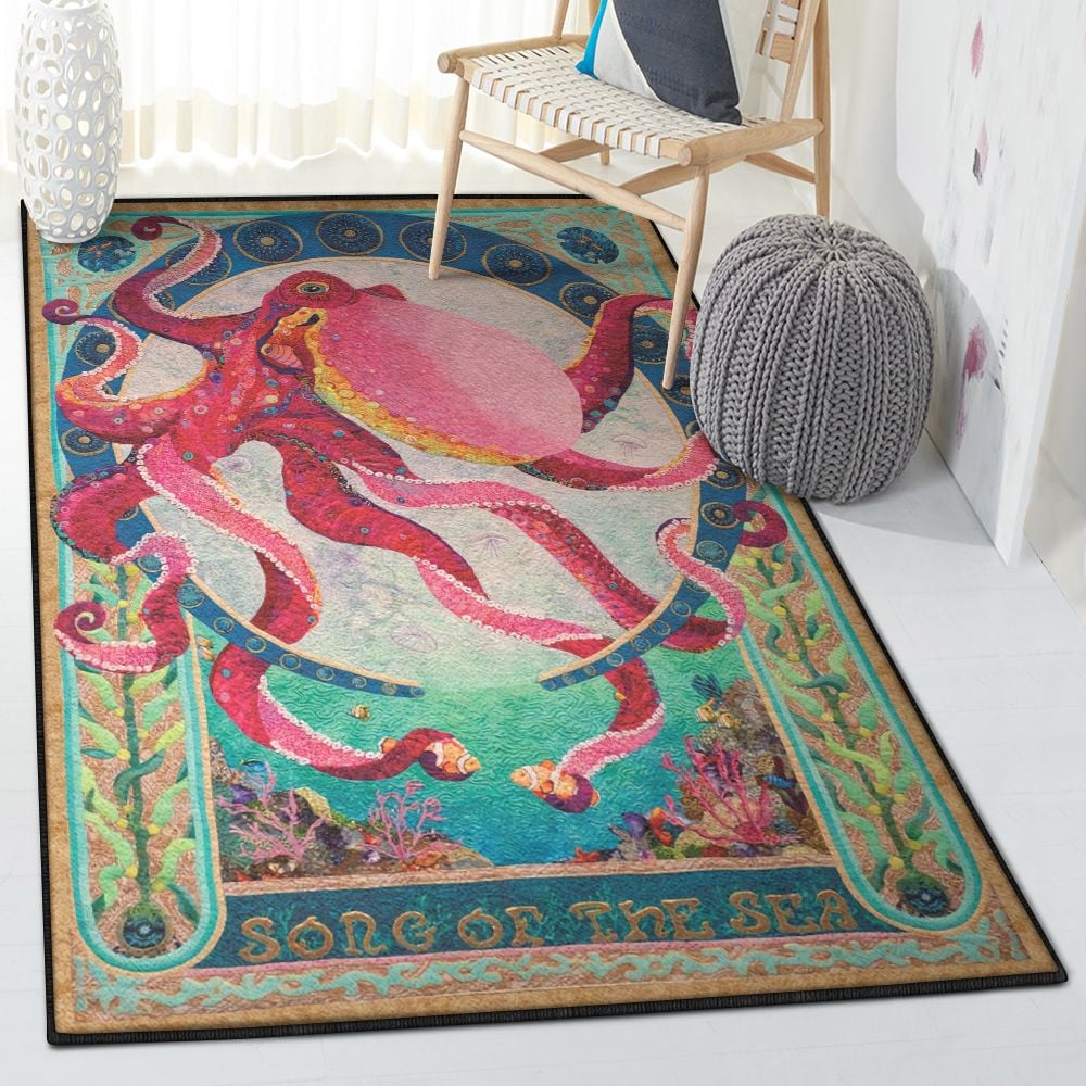 Octopus Dining Room Rug, Octopus Rug  Chussin | Home Decor Easily