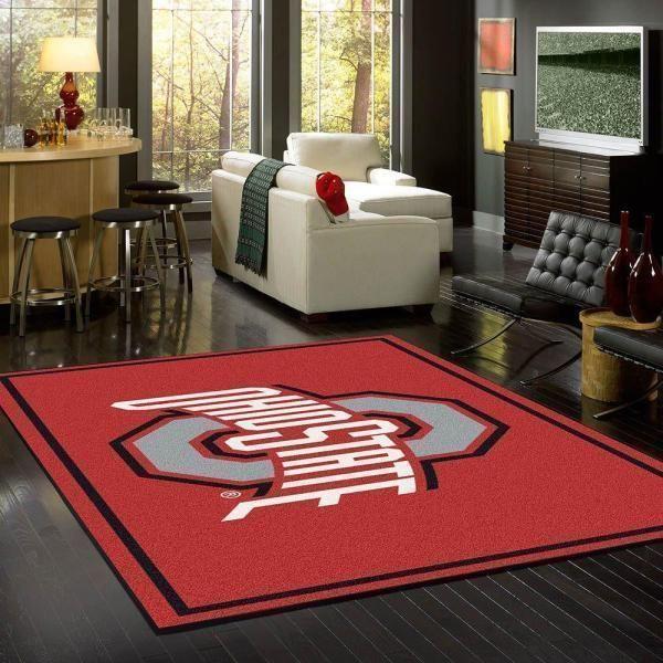 Ohio State Area Rug Football Team Logo V11191 Chussin | Home Decor Easily