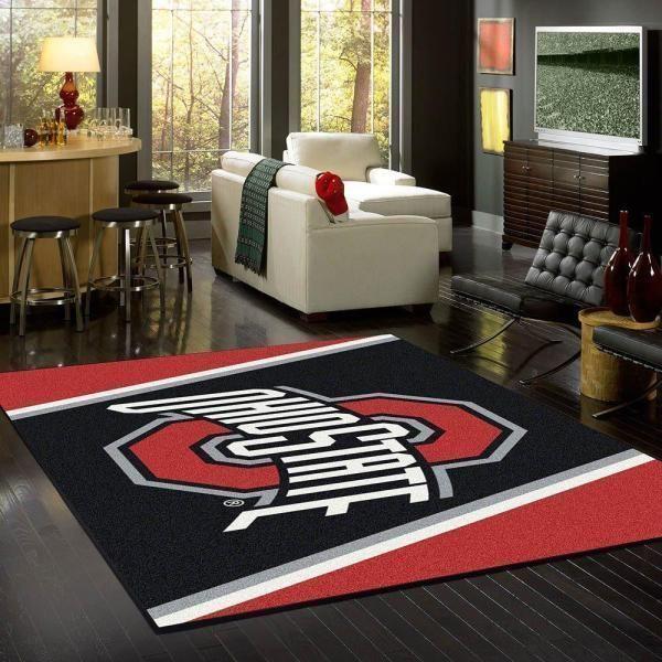 Ohio State Area Rug Football Team Logo V11195 Chussin | Home Decor Easily