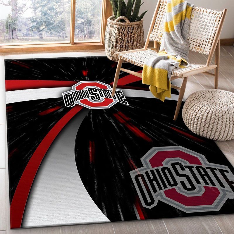 Ohio State Buckeyes Ncaa 2 Area Rug And Chussin | Home Decor Easily