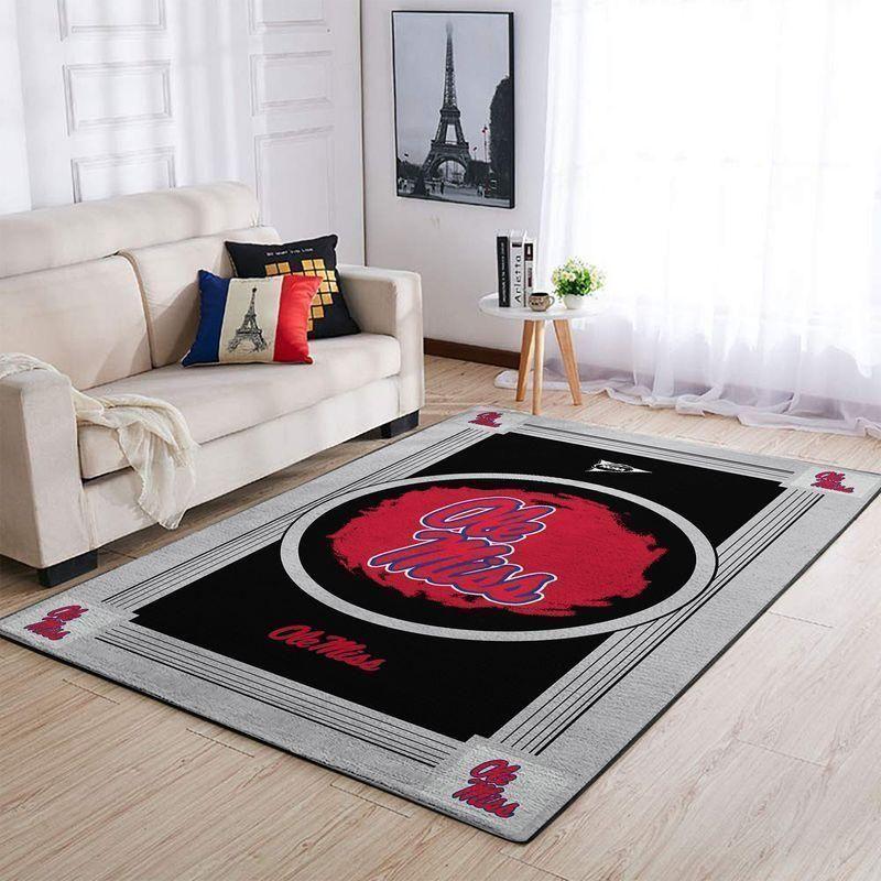 Ole Miss Rebels Area Rugs Ncaa Team Logo 200303112 | Home Decor Easily