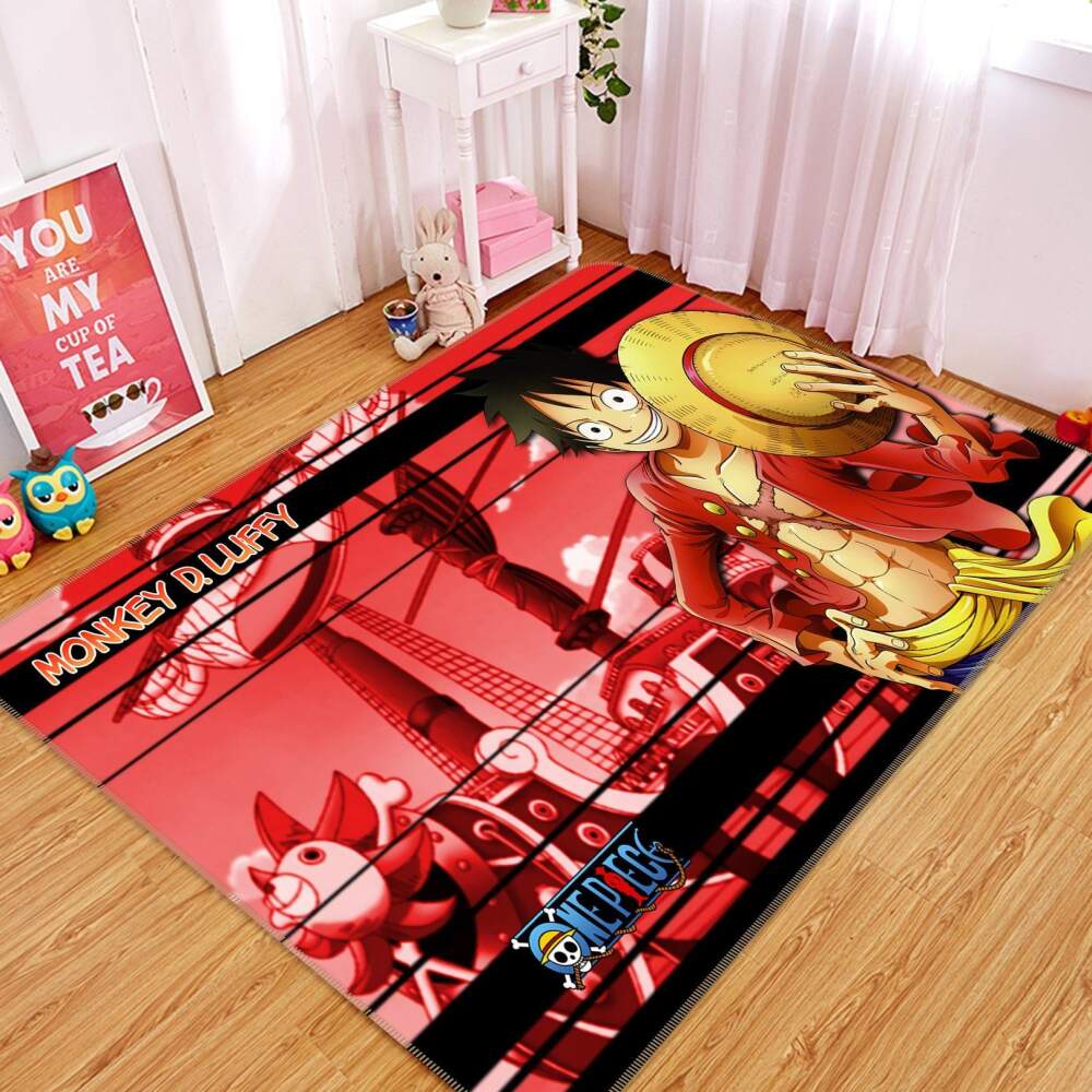 One Piece Anime 10 Area Rug Bed Room Regtangle  Chussin | Home Decor Easily
