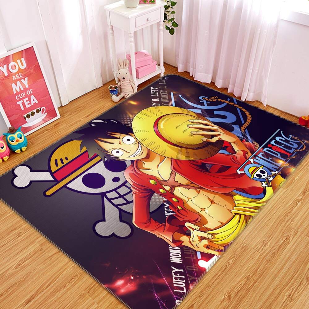 One Piece Anime 11 Area Rug Bed Room Regtangle  Chussin | Home Decor Easily