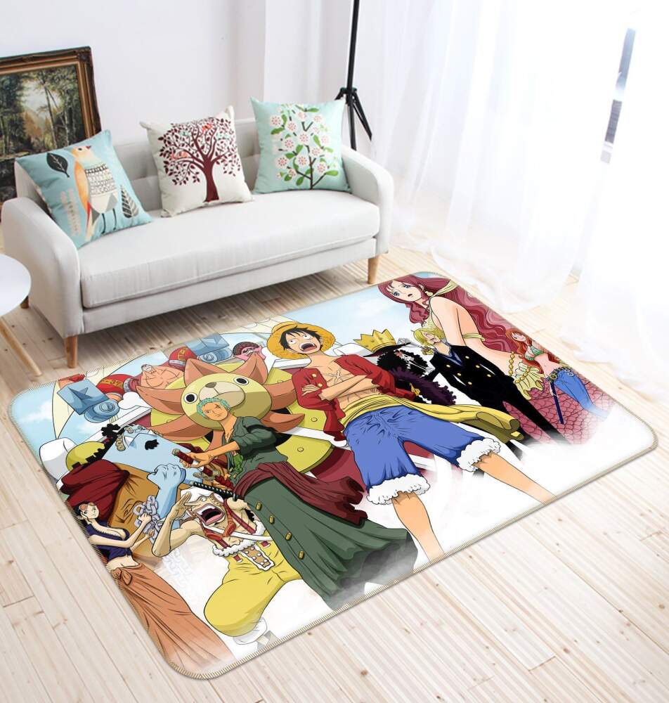 One Piece Anime 16 Area Rug Bed Room Regtangle  Chussin | Home Decor Easily