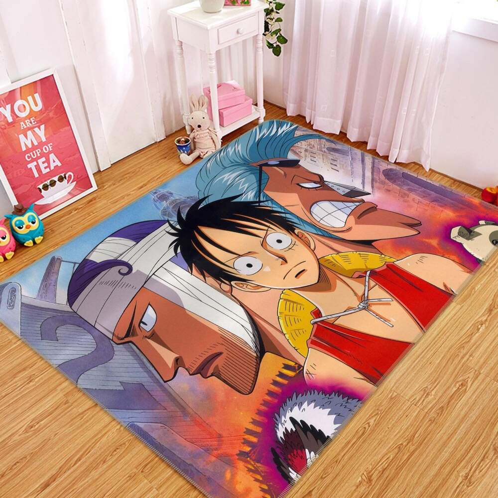 One Piece Anime 17 Area Rug Bed Room Regtangle  Chussin | Home Decor Easily