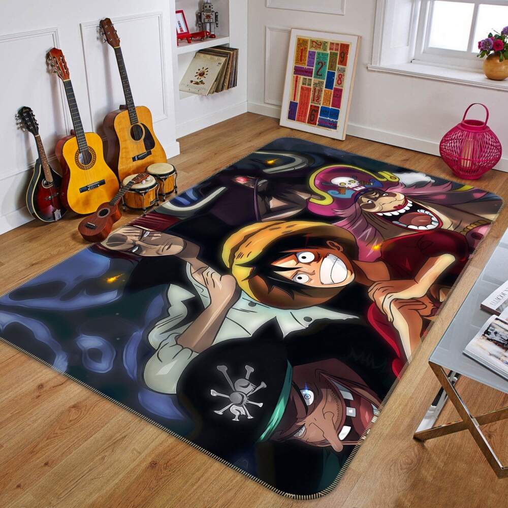One Piece Anime 18 Area Rug Bed Room Regtangle  Chussin | Home Decor Easily