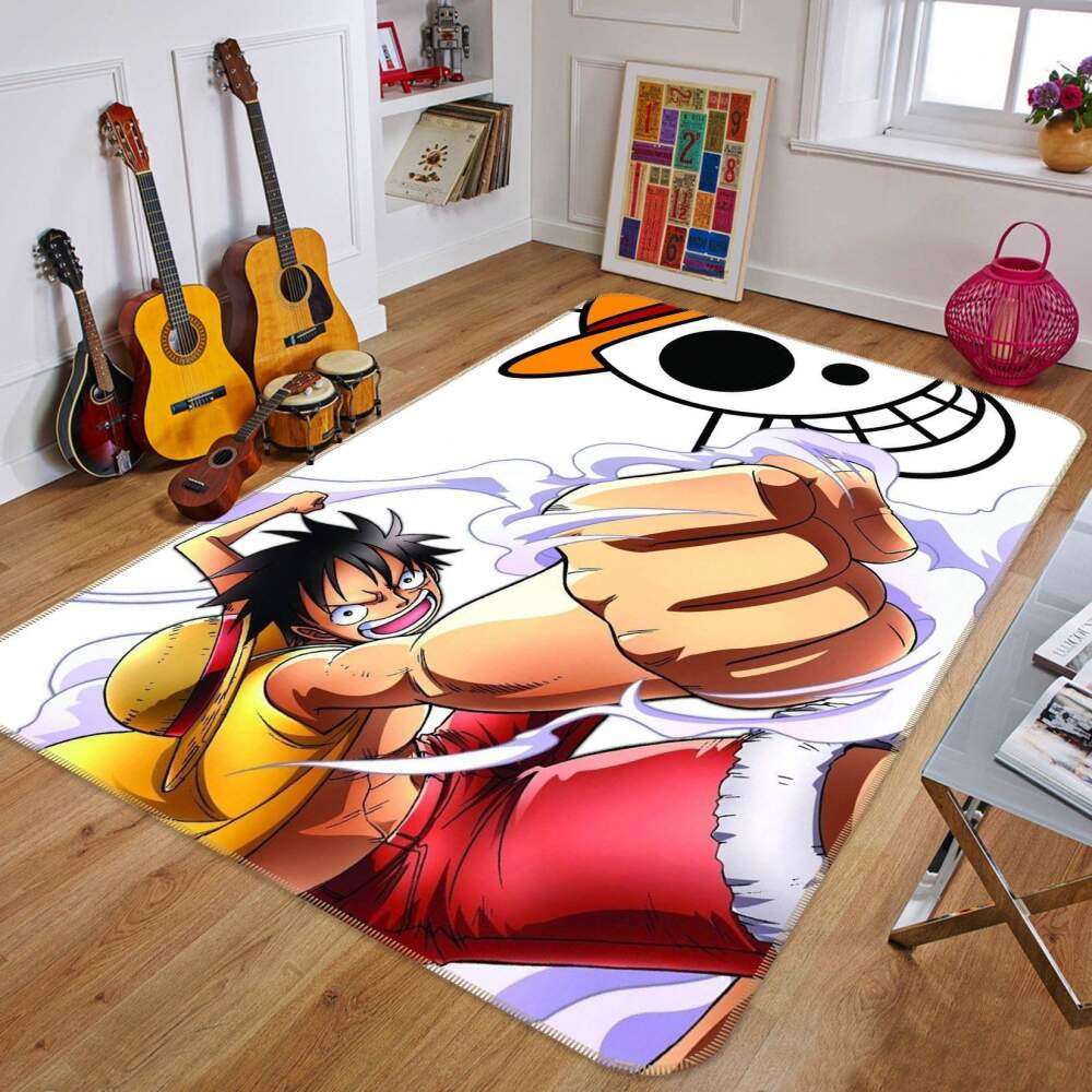 One Piece Anime 2 Area Rug Bed Room Regtangle  Chussin | Home Decor Easily