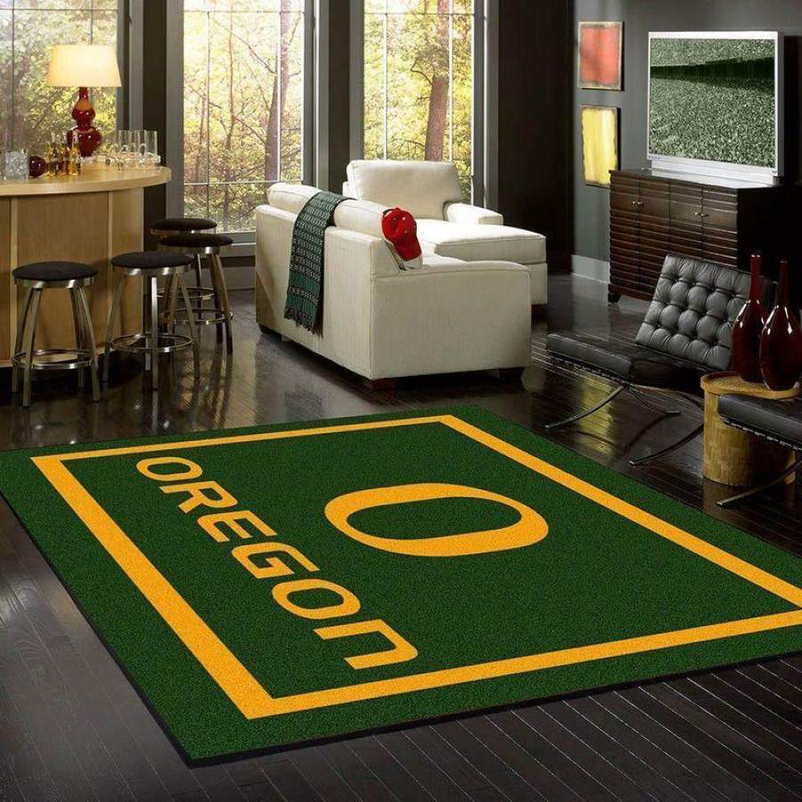 Oregon Ducks Area Rug Football Rb7A8E7E6696 Chussin | Home Decor Easily