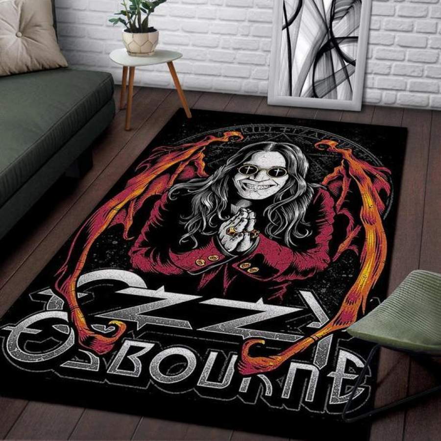 Ozzy Osbourne Area Rug Bedroom  Chussin | Home Decor Easily
