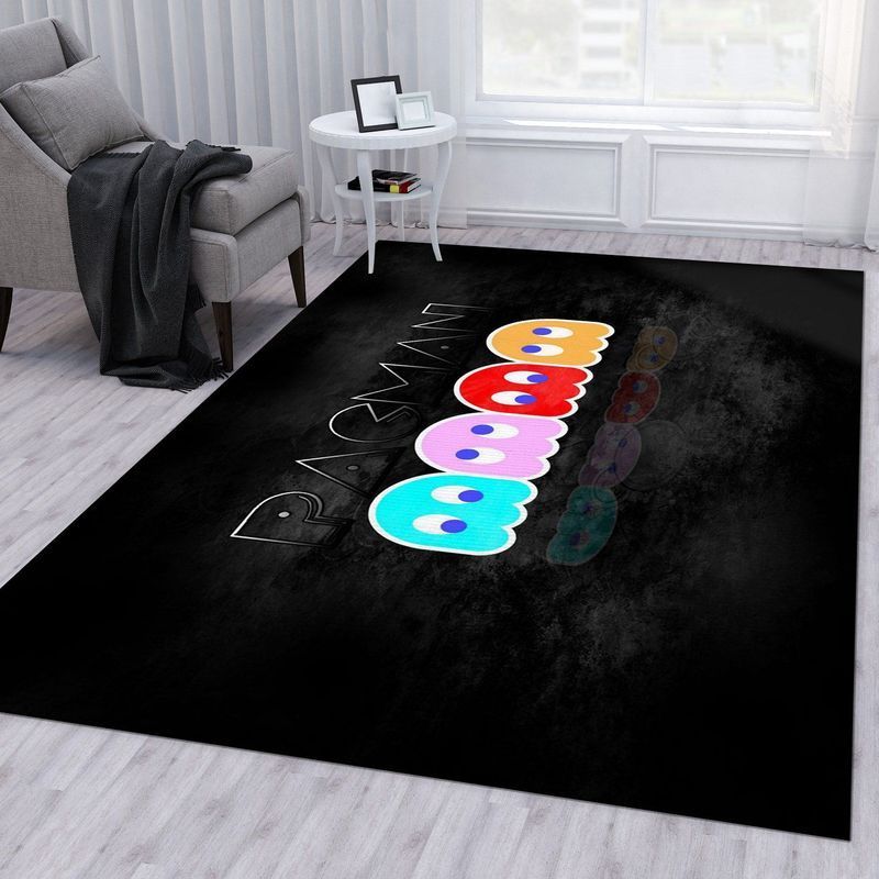 Pacman Gaming 10 Area Rug Bed Room Regtangle  Chussin | Home Decor Easily